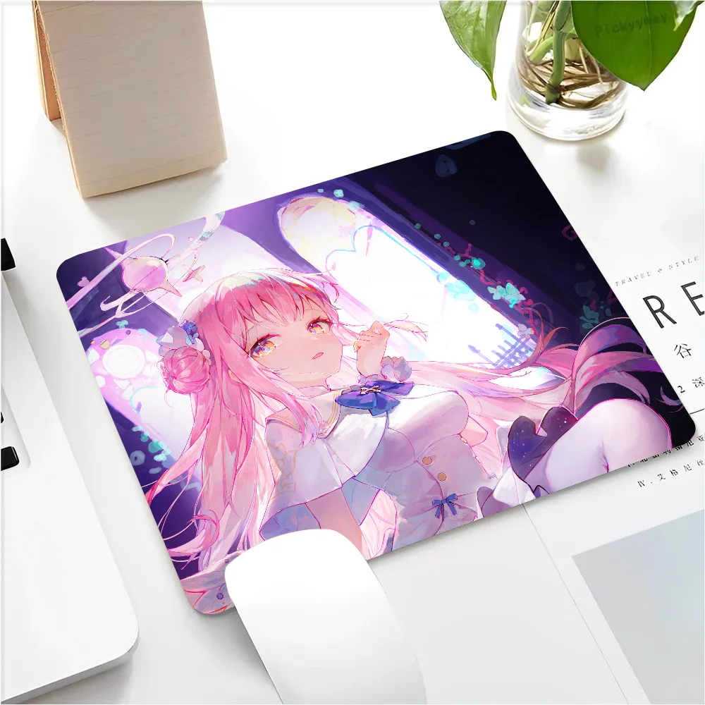 Misono Mika Blue Archive Game Mousepad Small LockEdge Mouse Pad For Gamers Computer Desk Pad Anti-slip Rubber