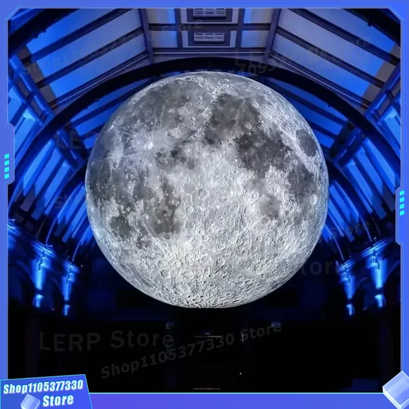 Giant Inflatable Moon Balloon with LED Light Large Decorative Ad Model for Event Display Wholesale Free Sample Available