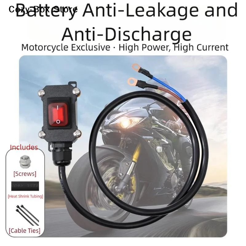[ZY]Motorcycle Power Switch Battery Disconnect Switch 12V/24V Waterproof Power Cut Off Isolator Heavy Duty Kill Switch[ZY]