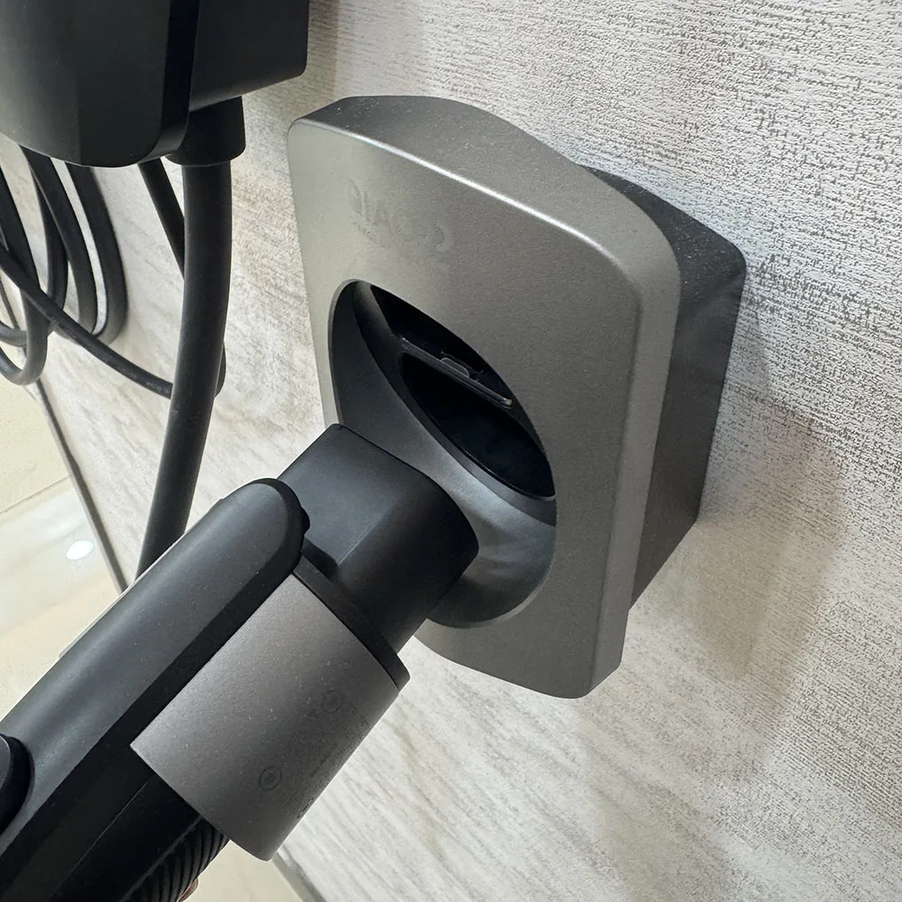 EV Charger Type2 Plug Holder for Electric Vehicle Type2 Charging Cable Organizer Plug Stand Extra Wallmounted Plug