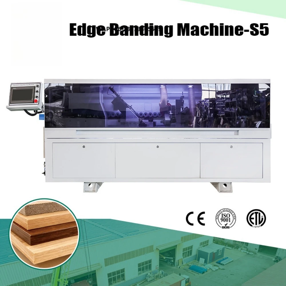 High-Quality S5 Automatic Edge Banding Machine for Pvc Wood Panels With End Cutting and Fine Trimming Features
