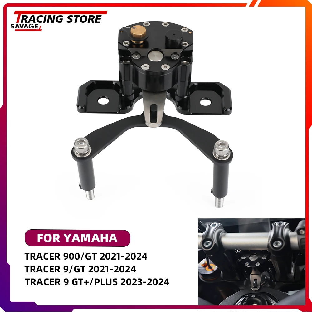 

2024 Motorycle Adjustable Radial Steering Damper Stabilizer with Mounting Bracket For Yamaha Tracer 900/GT 9 GT+/Plus 900GT 9GT