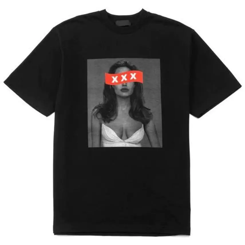 God Selection Xxx Angelina Jolie T Shirt M Size Black long or short sleeves