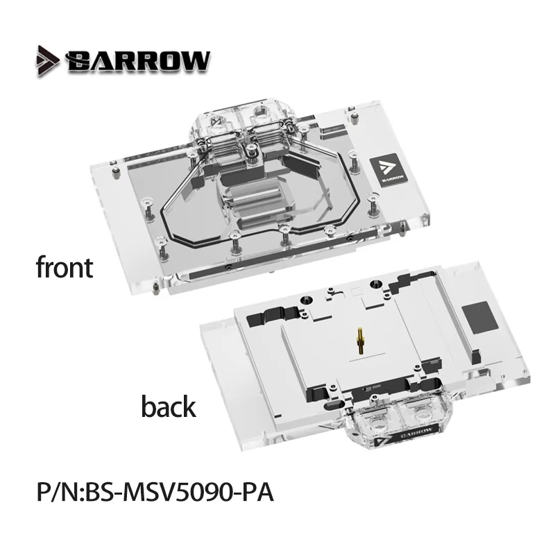 Barrow GPU Water Block Use for /Inno3D GeForce/MSI RTX 5090 D 32G VENTUS 3X OC  Graphics Card with Backplane BS-MSV5090-PA