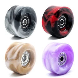 Roues de patin à roulettes d'intérieur avec roulement, roue en PU installée pour façades, patins et planche à roulettes, utilisation intérieure et extérieure