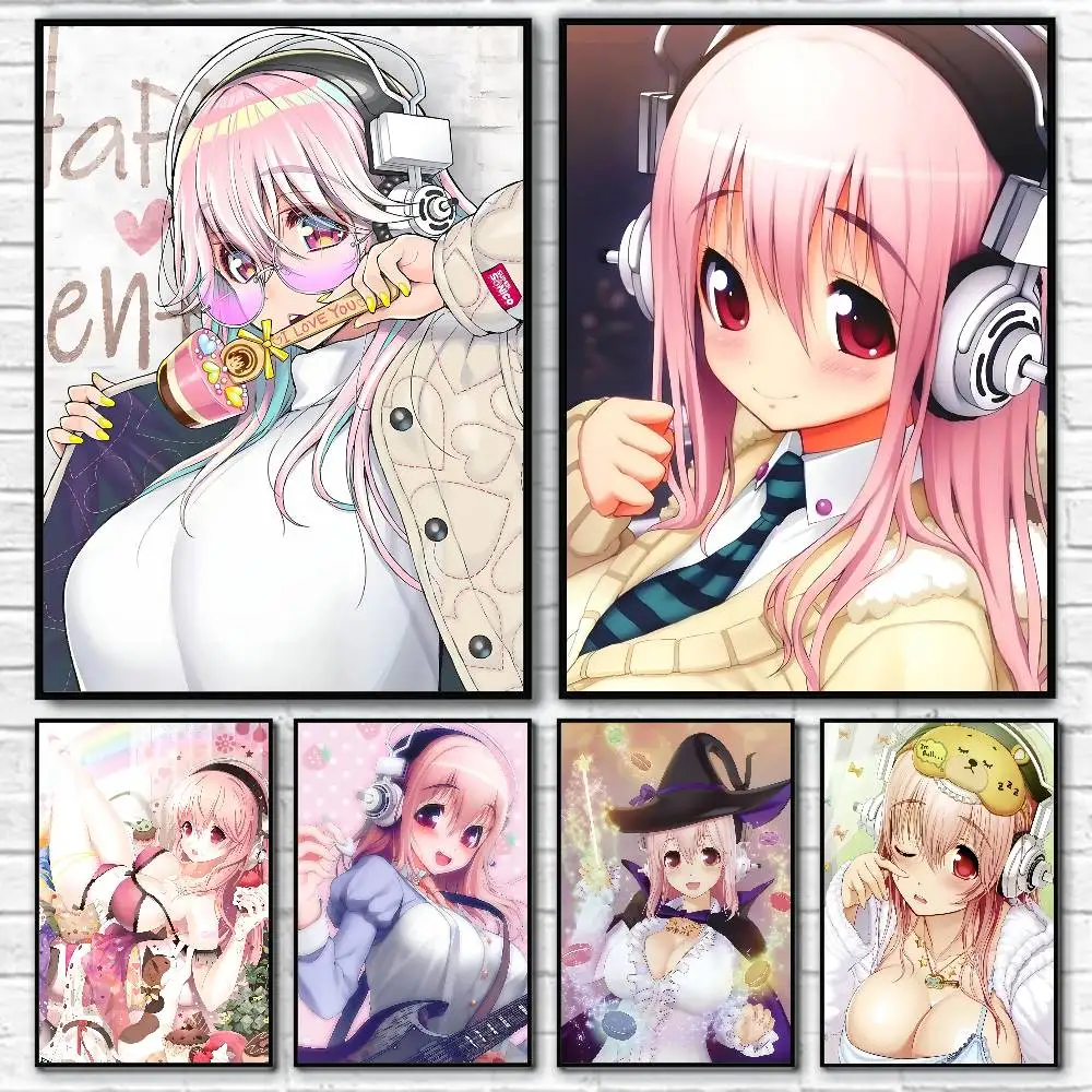 1PC Virtual Idol S-Super-Sonicos Posters HD Print Vintage Wall Art Decor for Home Study Room