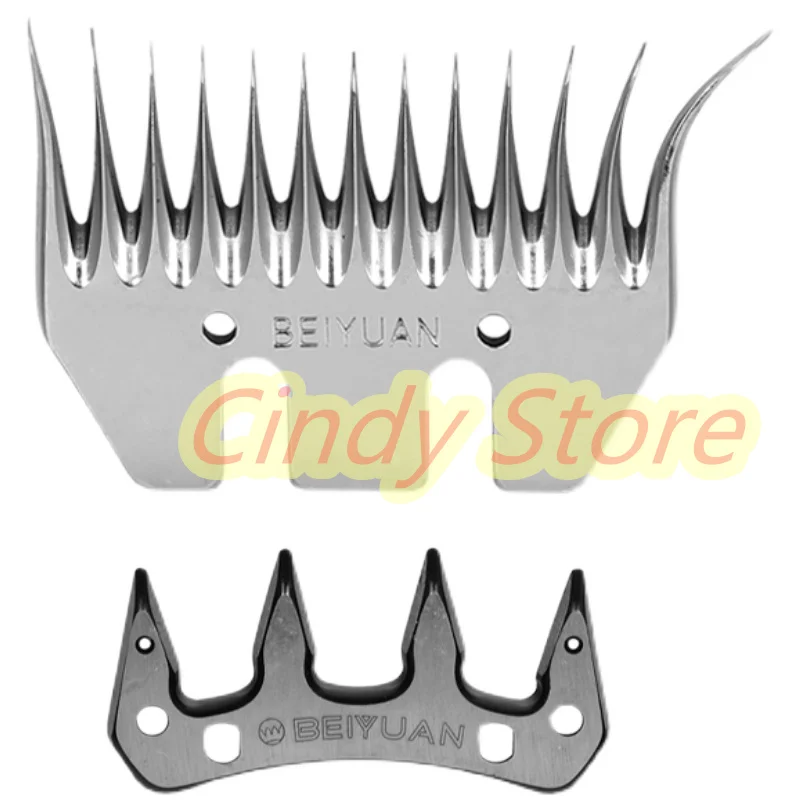 Conjunto de Ovelhas Cabras Tosquiadeira de Corte em Linha Reta 13 Lâmina Dente Sheep Clipper Tesoura 1