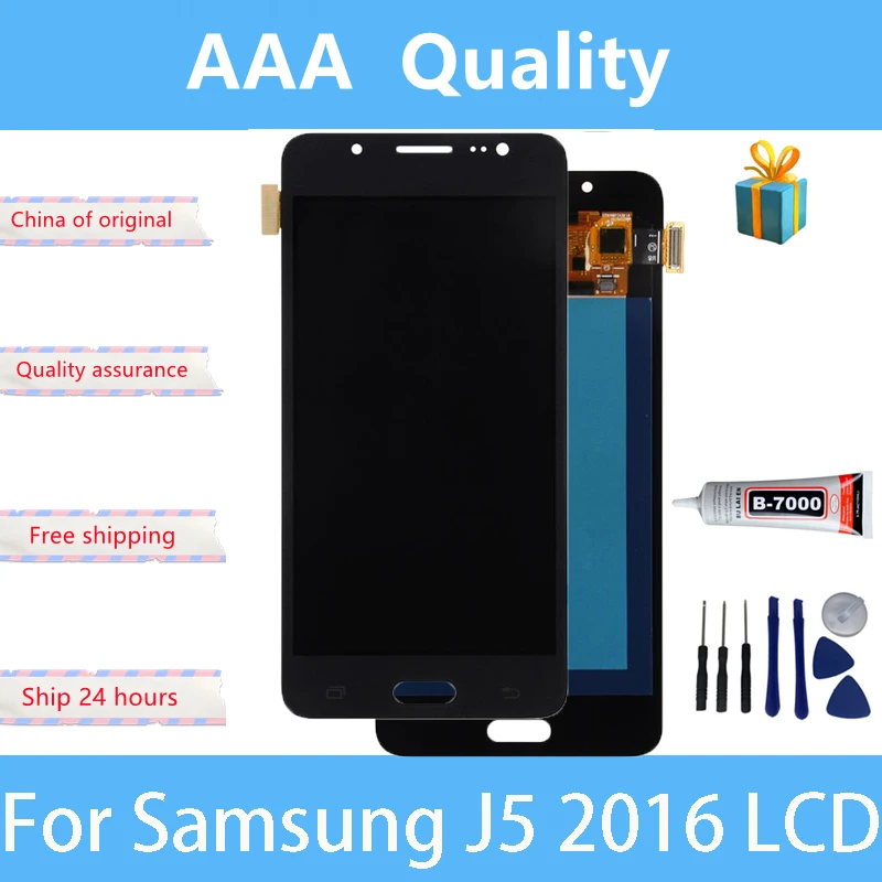 AAA+ Display Screen for Samsung J5 2016 J510 Lcd Display Touch Screen Digitizer Replacement for Samsung J510 J510F J510FN LCD