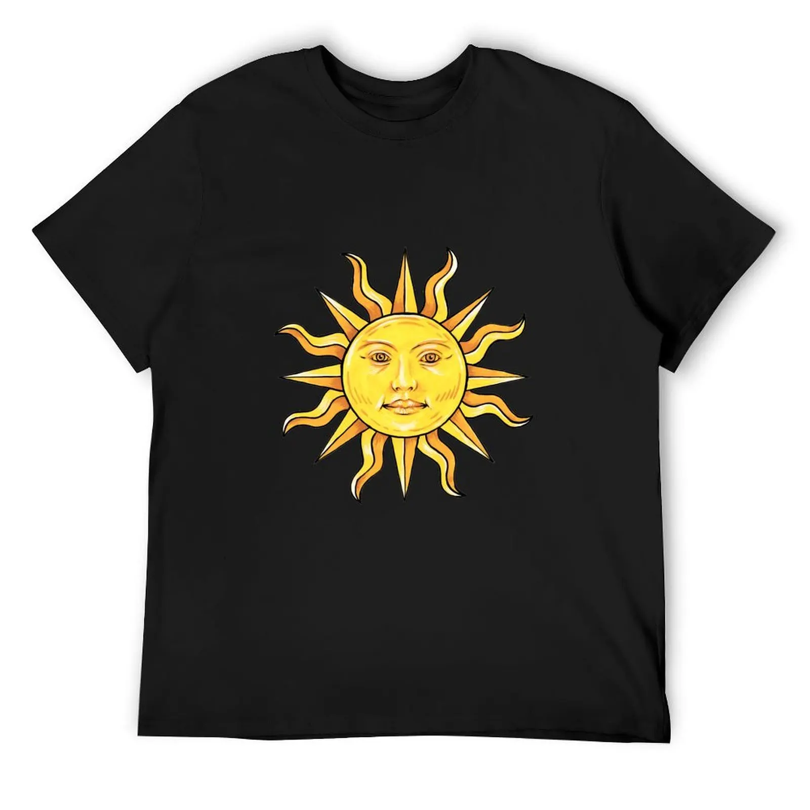 

A golden sun in splendour T-Shirt cotton graphic tees sports fans vintage oversized t shirt men