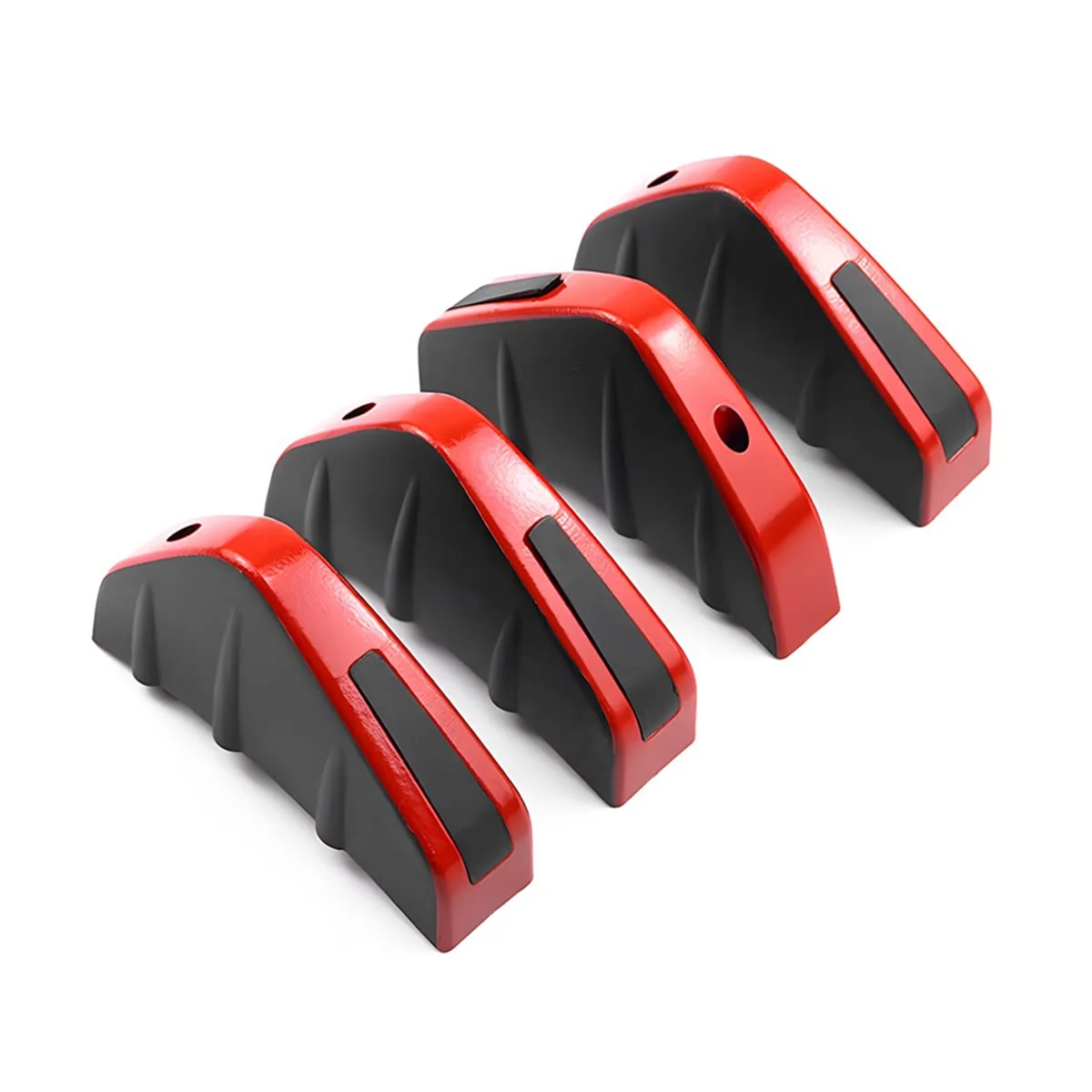 Car Rear Lower Bumper Wing Lip Diffuser, Anti-Crash Accessories Spoiler Protector, Rear Bumper Splitter Lip Wing , 4Pcs