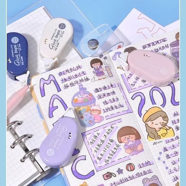 6m*6mm Double Sided Adhesive Dots Glue Tape DIY Scrapbooking Collage Photo Album School Stationery Supplies Roller Tape 6