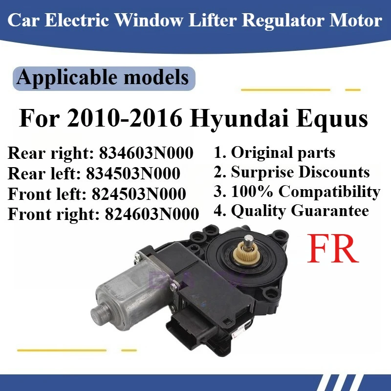 

For 2010-2016 Hyundai Equus Car Electric Window Lifter Regulator Motor High quality Original parts 834603N000 834503N000
