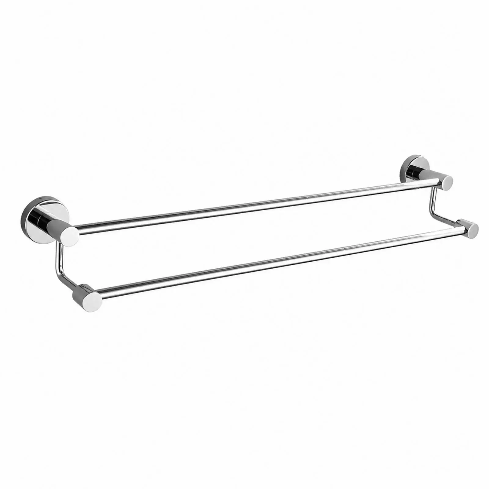 Rust Resistant Metal Towel Rack with Upper Shelf and Hanging Bar for Small Family Bathroom Wall Organizer