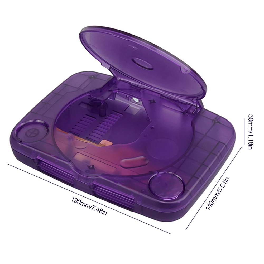 Сменный полупрозрачный чехол для Playstation 1, игровая консоль ABS, сменный корпус, фотография PS1, консоль, прозрачные коробки