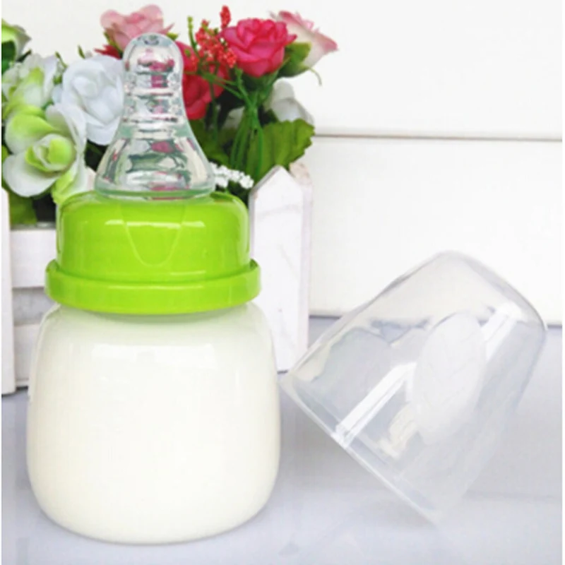 Tragbare Baby Mini Fütterung Still flasche sicher Neugeborene Kinder Pflege Feeder Fruchtsaft Milch flaschen 60ml Phthalat frei