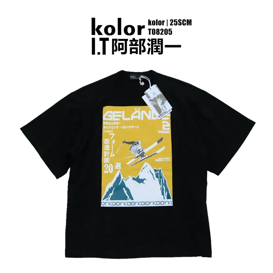 KOLOR GRAPHIC TEE two-color short sleeve