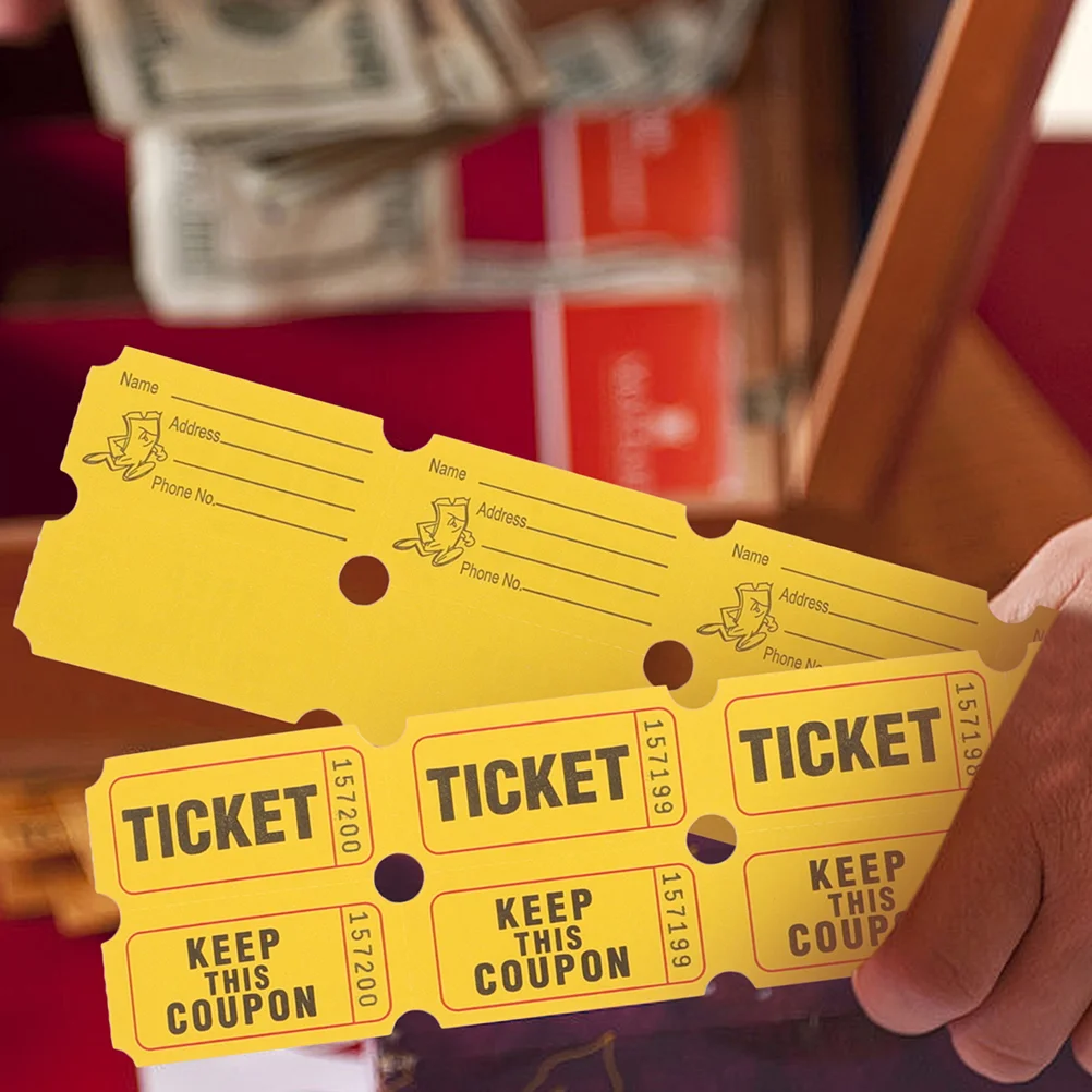 400Pcs Raffle Tickets Universal Ticket Labels Universal Ticket Events Tickets Universal Tickets game raffle tickets