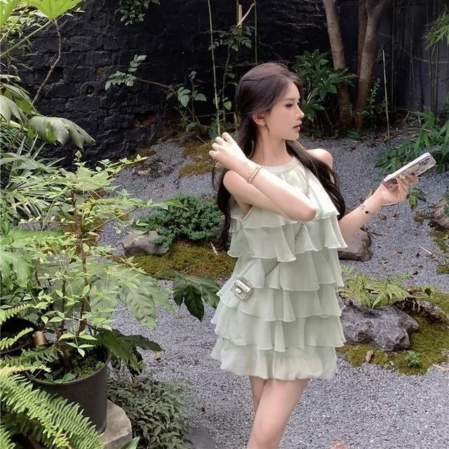 Vestidos femininos tule pérola em camadas bordado maxi saia aniversário princesa bolo fada sonhador artístico elegante doce especial