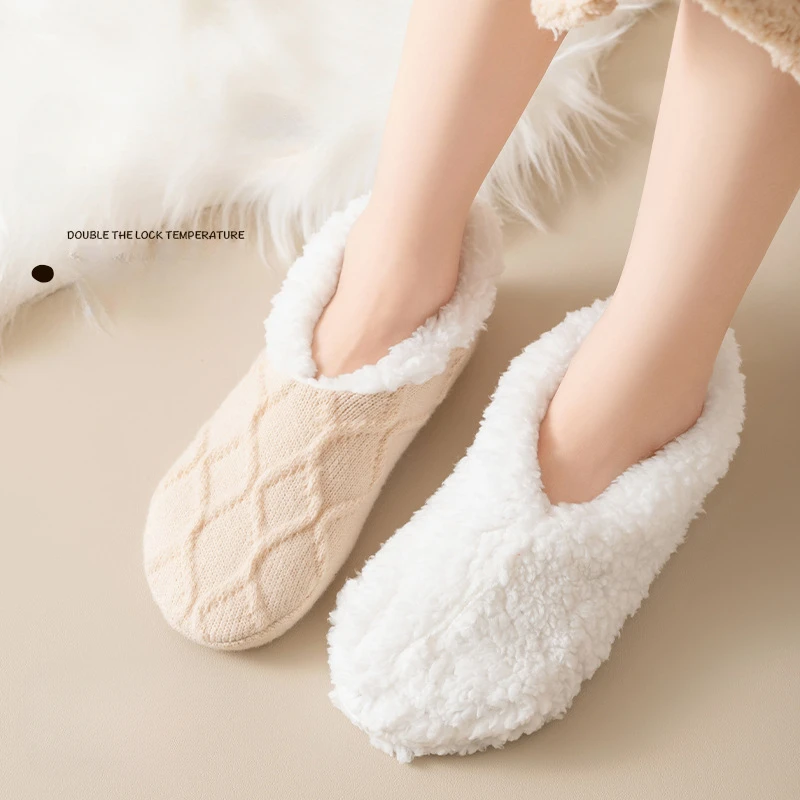 Fall and Winter Floor Socks Home Warm Women Socks Snow Socks Sleep Carpet Socks Slippers Socks WoMen Non-slip Yoga Socks 2024
