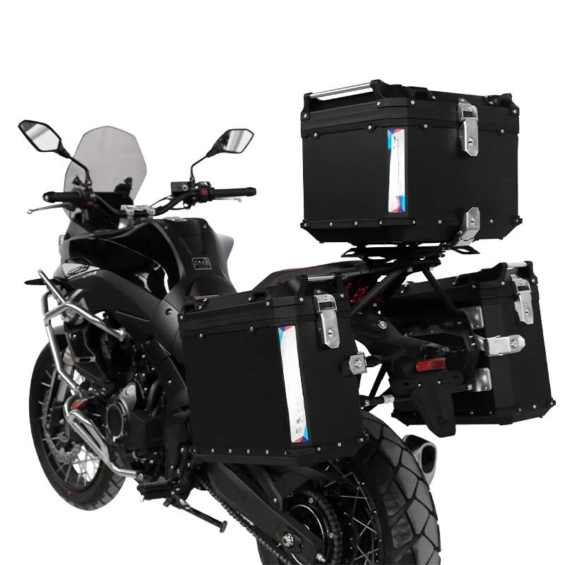

Hot Selling 38L Aluminum Alloy Waterproof Scratch-resncycle Electric Vehicle Side Box Storage Lage Tail Box