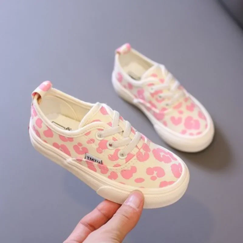 2024  Kid Casual Shoes New Platform Canvas Shoe Girl Sports Shoe Fashion Kid Shoe Girl Shoes Board Shoes кроссовки детские