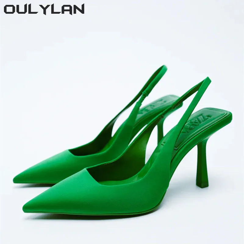 Oulylan High heeled Sandals Women\'s Shoes Fashion Pumps Pointed Toe High Heels Shallow Women\'s Sandals Shoes for Women