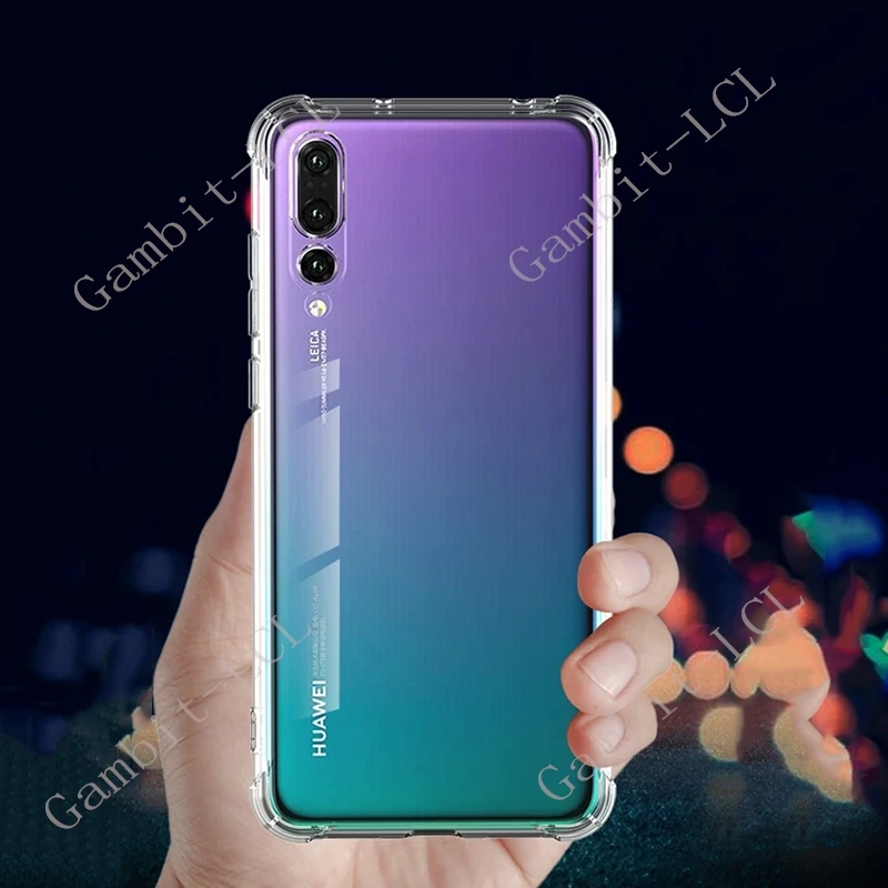Anti-Falling Case For Huawei P20 Pro CLT-AL00 CLT-AL01 CLT-L04 CLT-L09 Soft TPU Original Shockproof Back Cover ON P20Pro view 3