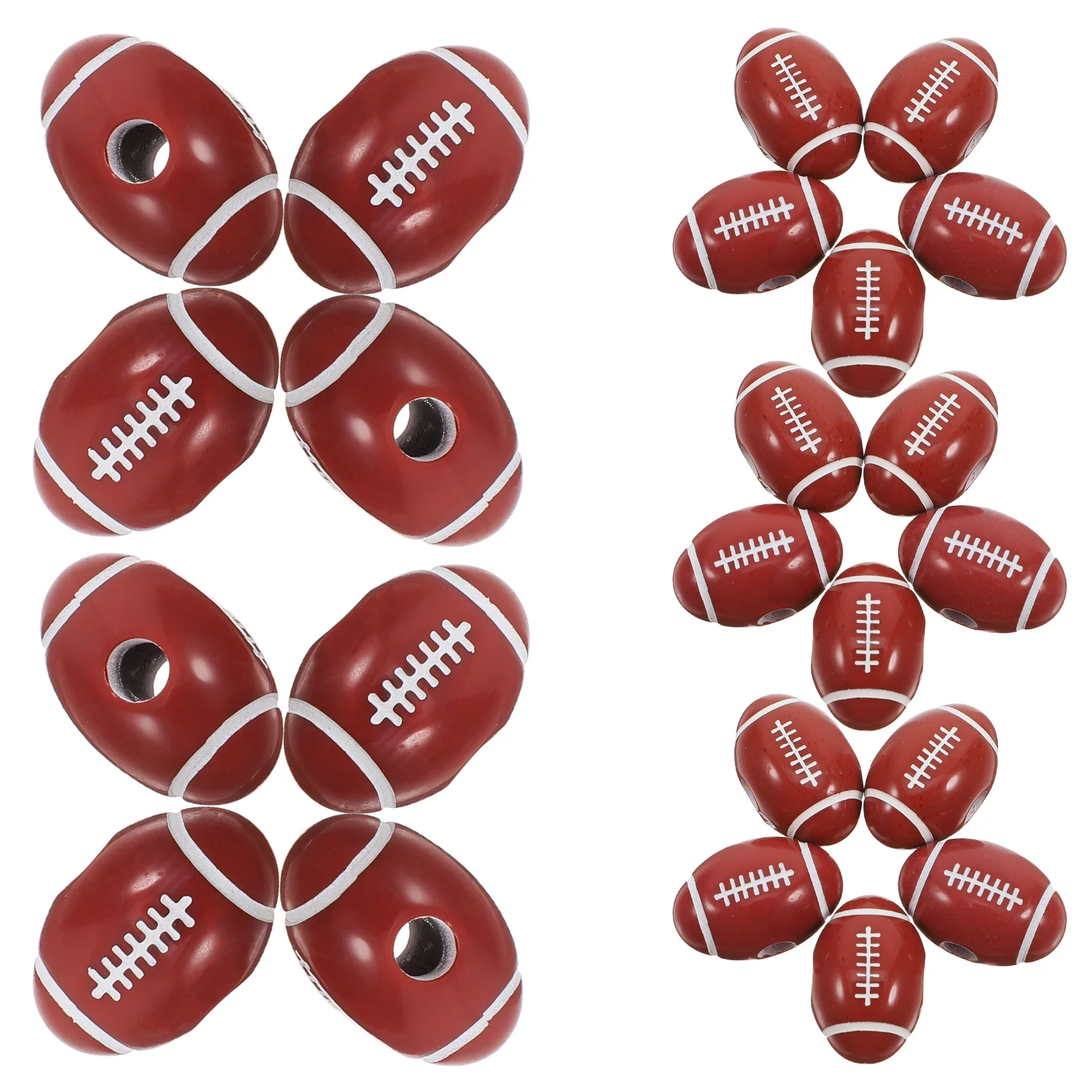 50 قطعة كرات الرجبي الاكريليك الخرز مادة متينة تعزيز مهارات التنسيق بين اليدين الرياضة حبة سحر الكرة الخرز