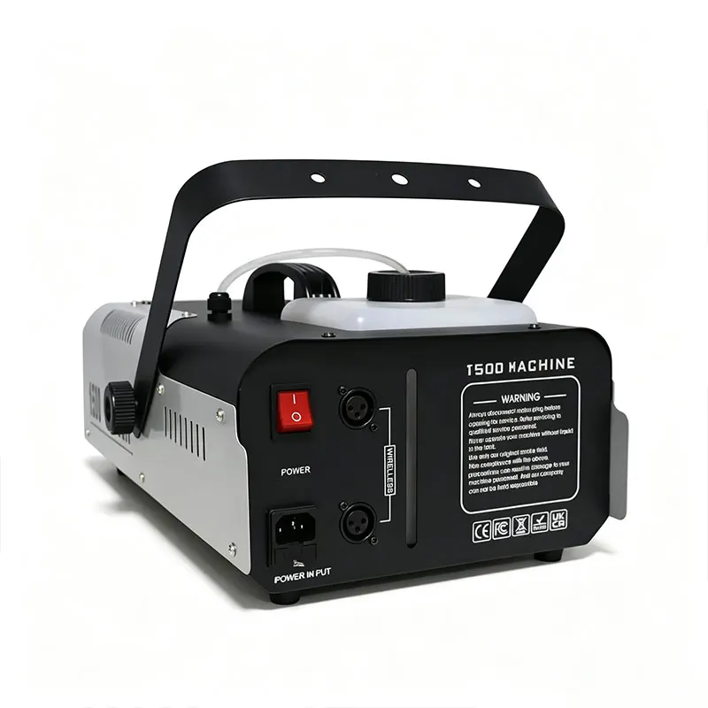 1500W Fog Machine 6LEDs Remote Fogger Ejector Colorful Smoke Machine Christmas  Halloween Disco DJ Bar Party Effects Stage Light