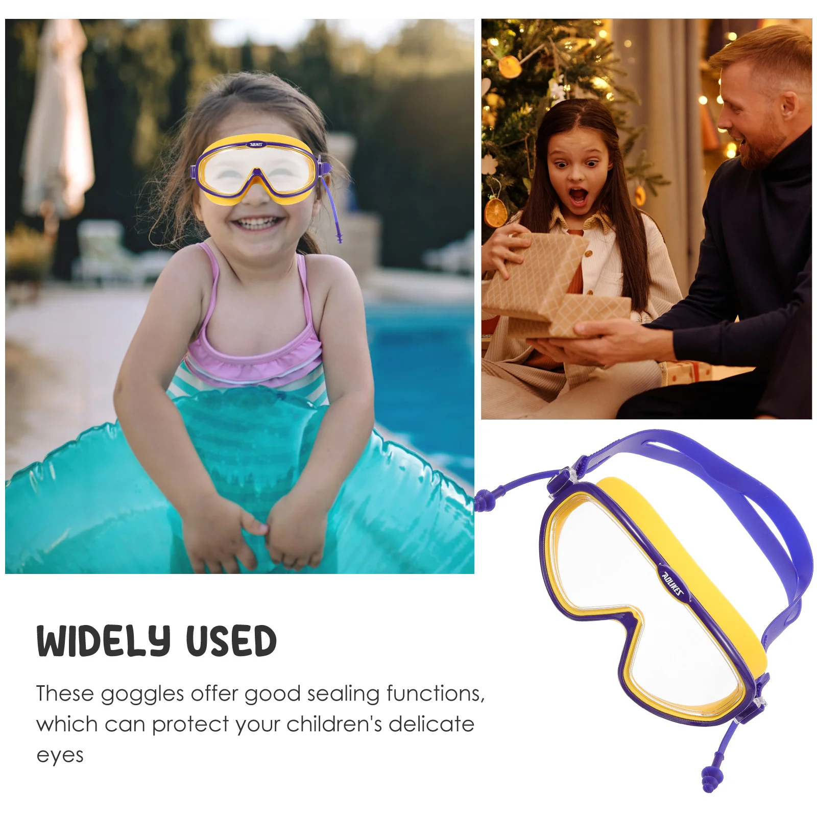 

Children Swimming Goggles Kids Diving Glasses Lightweight Comfortable Anti Fog Waterproof PCLenses Durable Cartoon