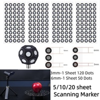 3/6mm 3D Scanning Markers for 3D Scanner,Accurate Tracking Dots,Reference Point Markers,Diffuse Reflection Precise OpticalTracki