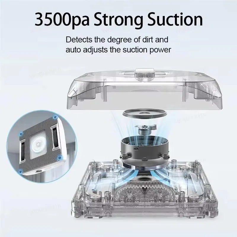 Electric Automatic Window Cleaning Robot with Intelligent Path Planning Water Spray Feature & APP/Remote Control Glass Cleaner