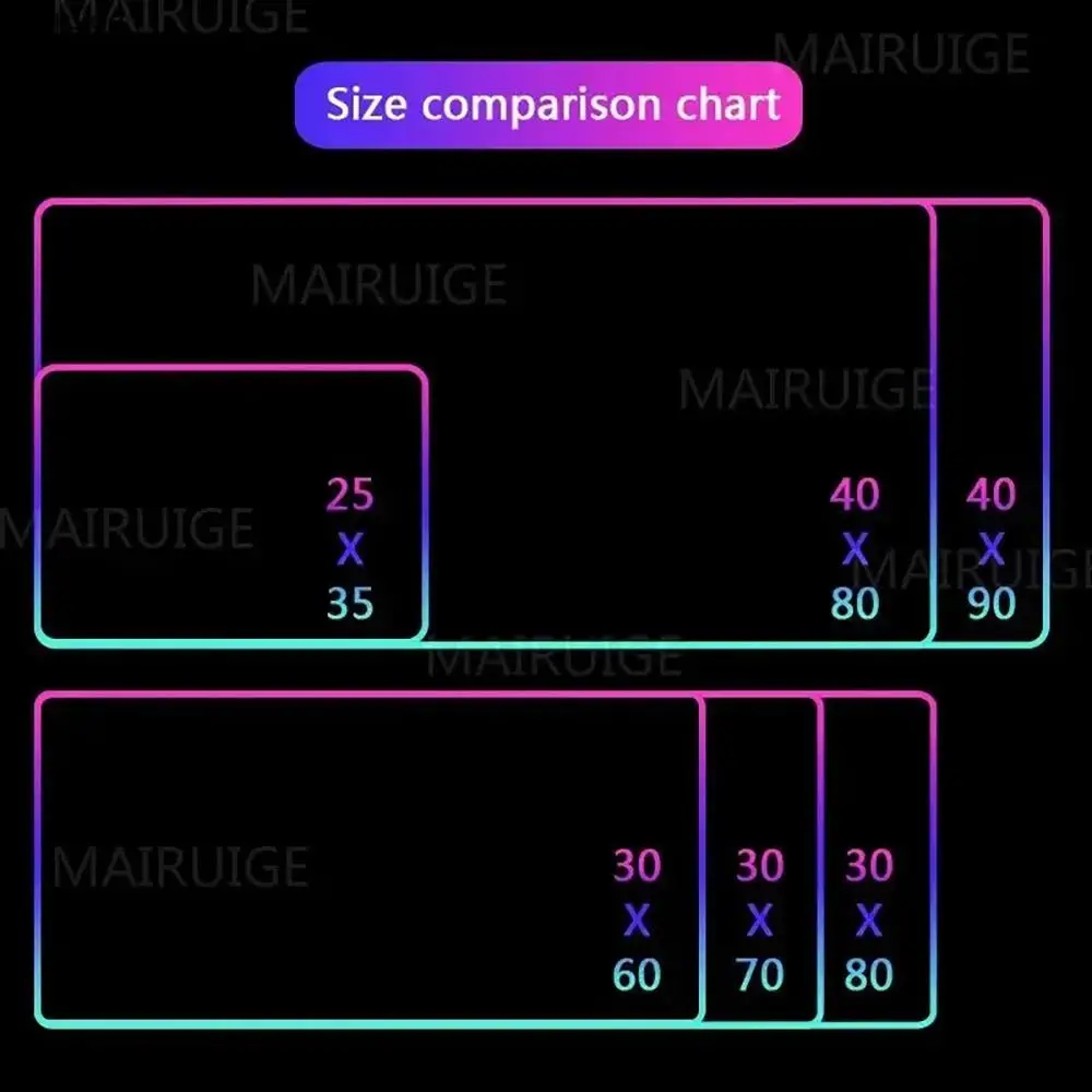 3D Hexagon Mouse Pad Large RGB Gaming Mousepads LED Light Locked Edges Game Accessories Table Pads PC Keyboard Mat XXL 90x40cm