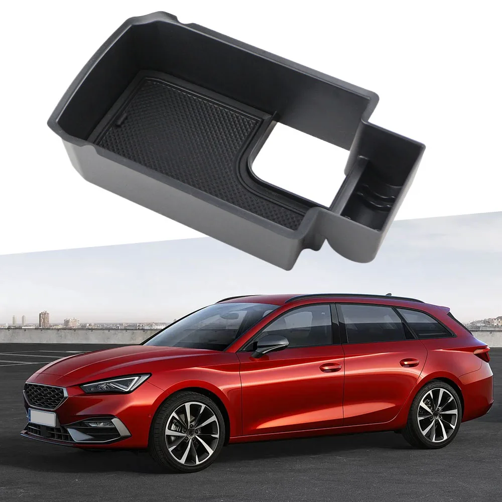 Car Storage Holder for Seat Leon MK4 KL1 KL8 Cupra Formentor 2023 Armrest Case Middle Console Organizer Tray Component