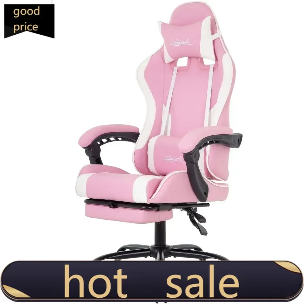 Activity pricePopularPopularAdjustable Ergonomic Gaming Chair with Lumbar Support and Swivel, Rolling for PC and E-Sports (Pink)