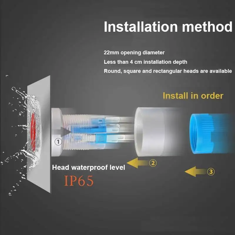 مفتاح زر ضغط بلاستيكي مع مصباح ، دائري ، مربع ، مستطيل ، معدات 5A ، ملحق بدء التشغيل ، No NC ، 22 مللي متر ، 5 قطعة