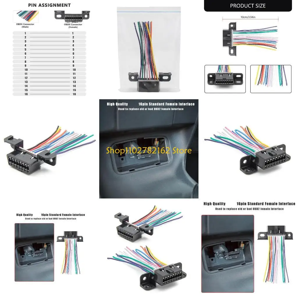 

547B 16pin J1962F OBD2 Extension Cable Male Line to Female Automotive ODB2 Car Diagnostic OBD2 Connector