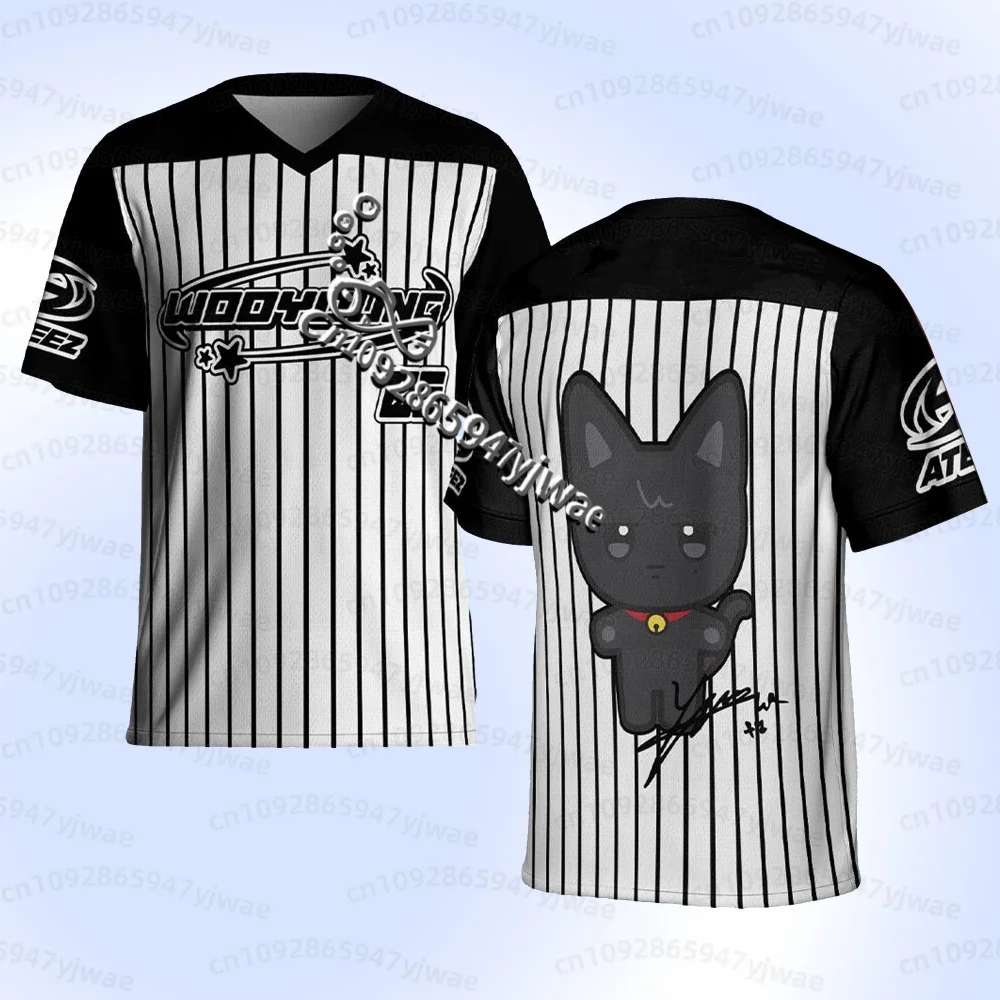 2026 Sommer Herren Ateez Fußballtrikot, 26 World Tour In Your Fantasy Merch Geschenke, Ateez Golden Hour Album San Fans Herren T-Shirt – Detail 7