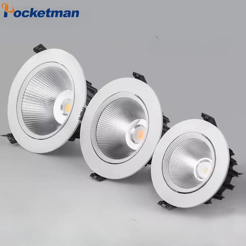 LED Chip Downlight Recessed LED Ceiling Light COB Spot Light Lighting for Living Room White/ Warm White Led Lantern