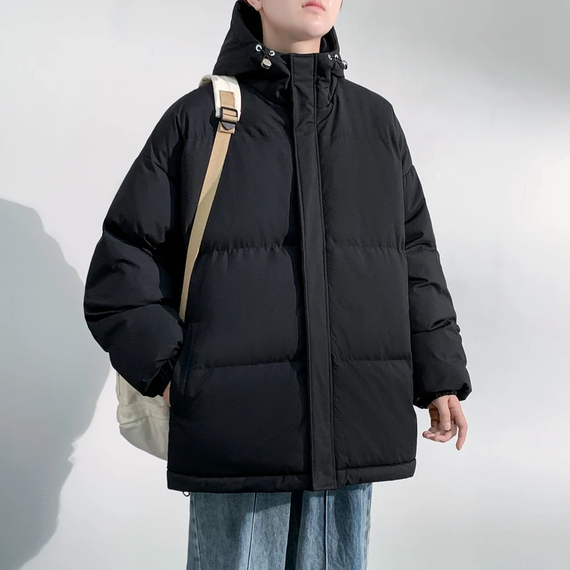 

Outdoor Cycling Down Cotton-padded Jacket Fashionable Stand-up Collar Jacket Warm and Cold-proof Large-sized Jacket for Teenager