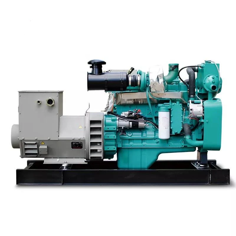 marine use  generator 20kva-500kva powered by cummins engine with sea water pump and heat exchanger