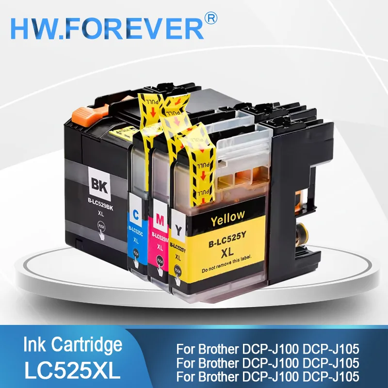 LC525 LC529 525XL 529XL Compatible Ink Cartridge for Brother DCP-J100 DCP-J105 MFC-J200 Printer Ink Cartridge