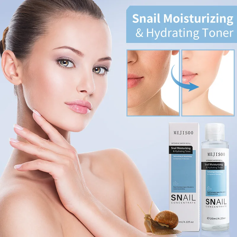 150ml 2 Pcs Snail Moisturizing & Hydrating Toner Intensive Water Refill Refreshing & Nourishing Easy To Absorb