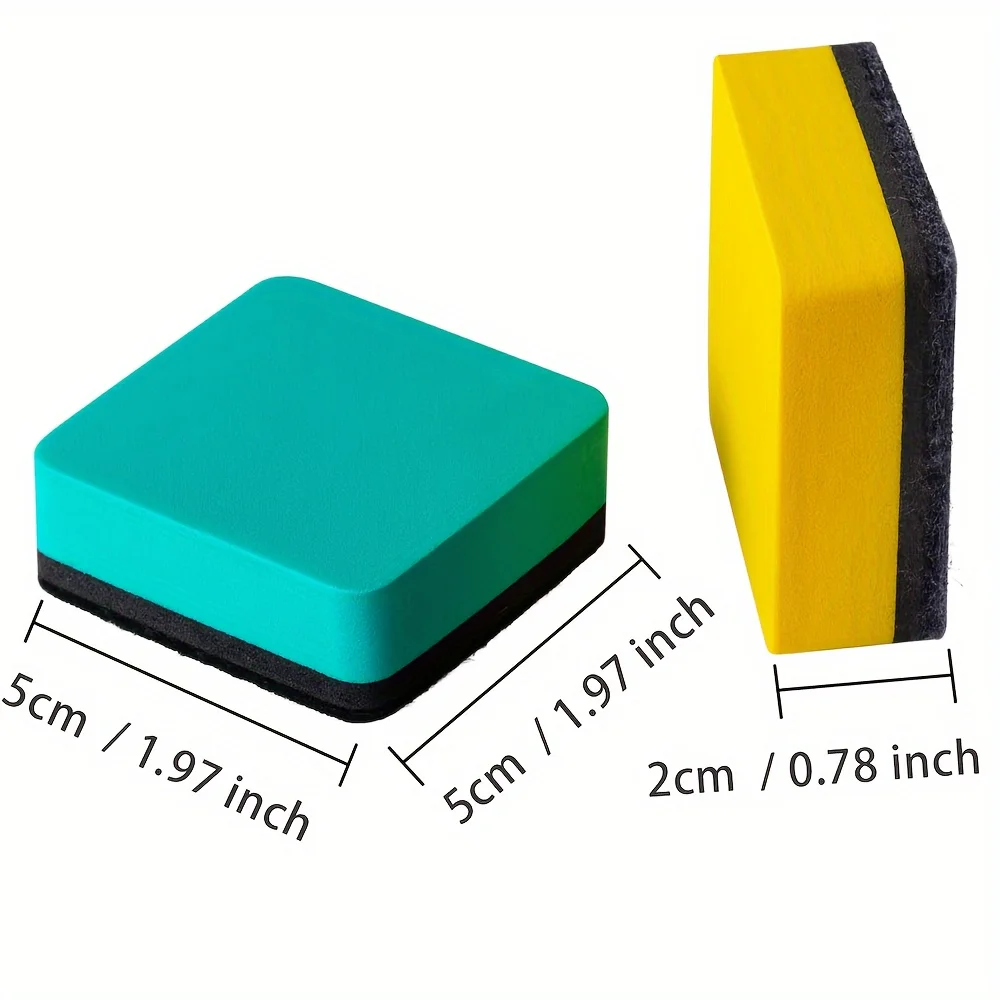 어린이용 화이트 보드 지우개, 교실 액세서리, 휴대용 세제, 대용량 건식 칠판 사무실, 12 개