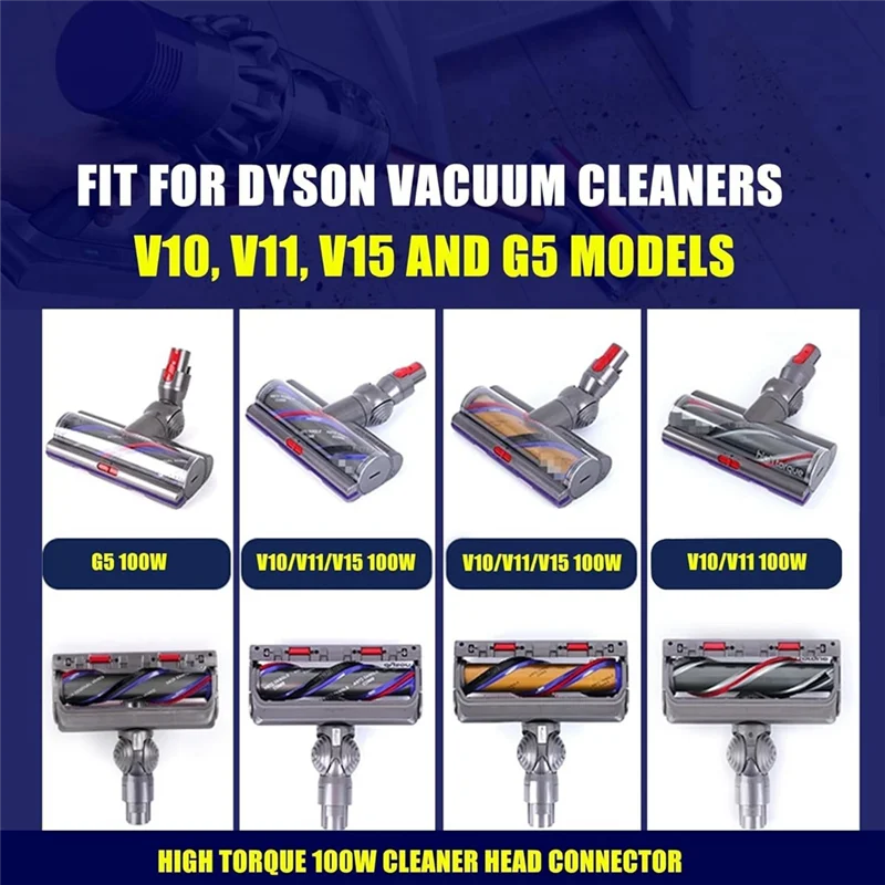 

BHBD-Replacement Parts For Dyson V10 V11 V15 G5 Vacuum Cleaner 100W V-Ball High Torque Cleaner Head Wheels Replacement Parts