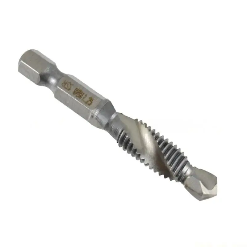 A2BE Screw Thread Tap Drill BIt 1/4 Hexagonal Drive Industrial Strength Threading Tool For Precisions Machining
