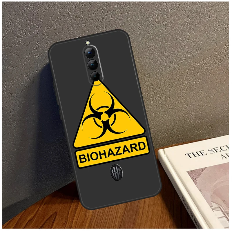 حافظة شعار رمز الخطر الحيوي ، غطاء للسحر الأحمر 9 ، 8S ، 8 برو بلس ، زتي ، النوبة ، 6S ، 7S ، 6 ، 7 برو ، 6R ، 5S ، 5G