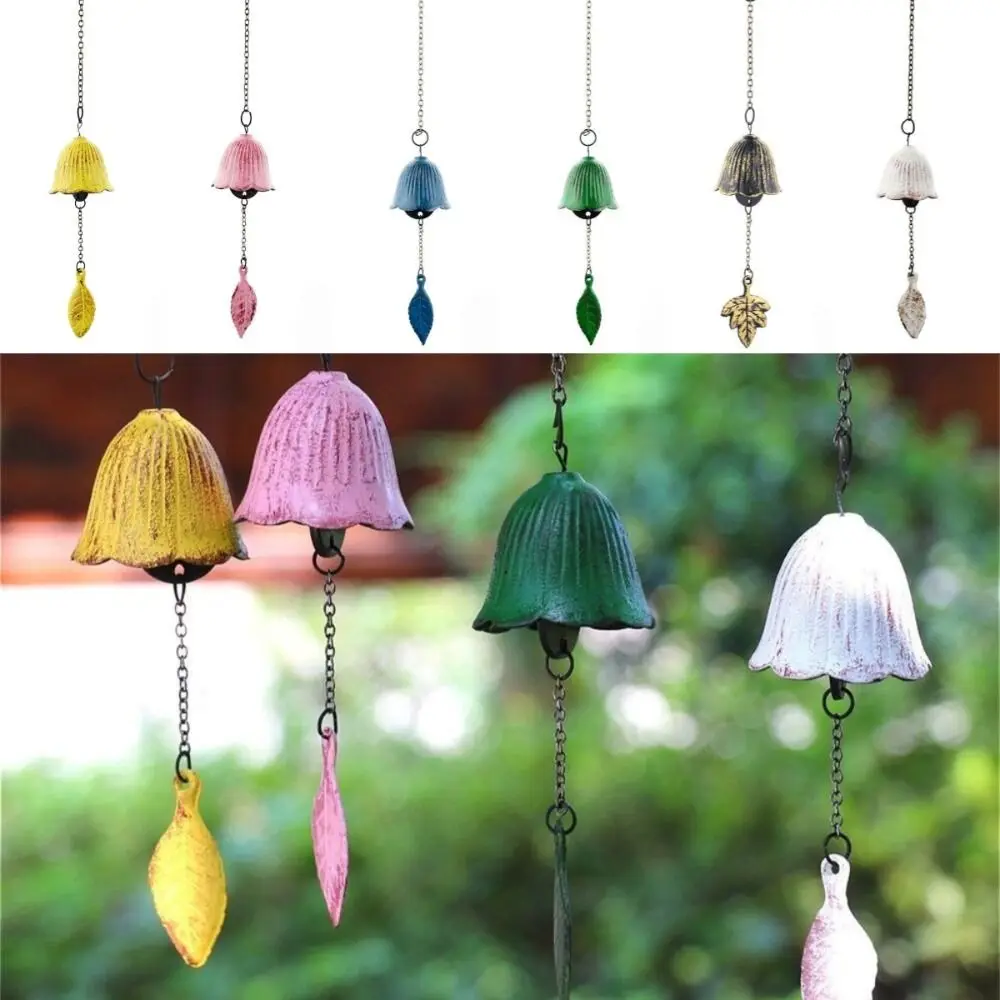 Durable Cast Iron Wind Chime Decorations Holiday Gift Handmade Wind Chimes Metal Window Ornament Hanging Ornament Outdoor