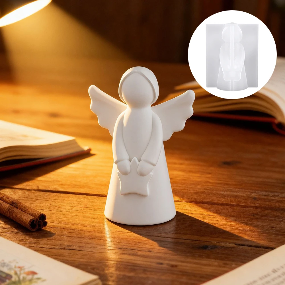 

Casting Mould Xmas-Angels Versatile Mold For Resin, Plaster, And More. For DIY Office Desk Cute Accents Item