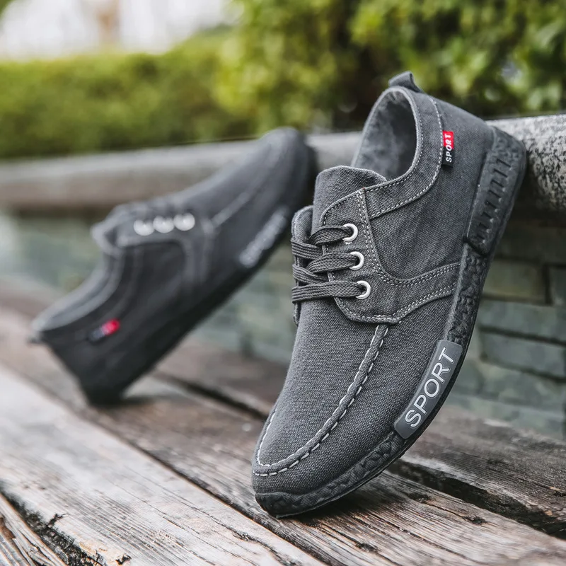 2025, Herren-Segeltuchschuhe, atmungsaktiv, bequem, Freizeitschuhe, leicht und rutschfest, Herrenschuhe, Outdoor-Walking, Freizeit-Turnschuhe